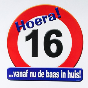 Huldeschild 16 jaar Huldeschild 16 jaar